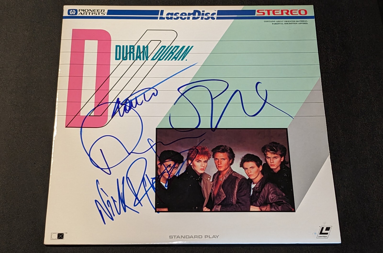 DURAN DURAN signed autographed LASERDISC COVER BECKETT LOA (BAS)