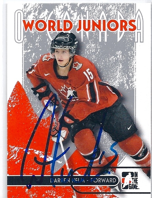 Darren HELM Signed ITG O' Canada Card RED WINGS
