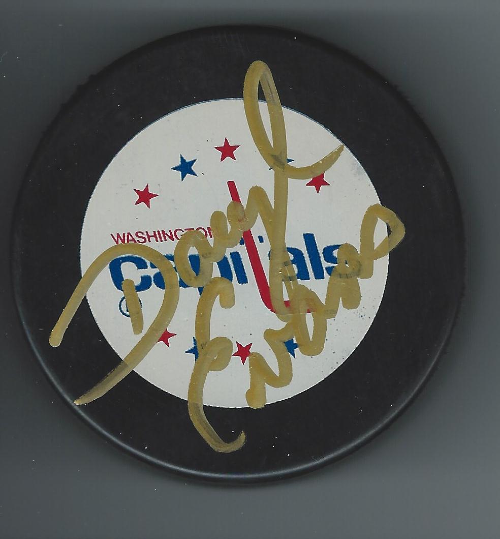 Daryl Evans Signed Washington Capitals Puck