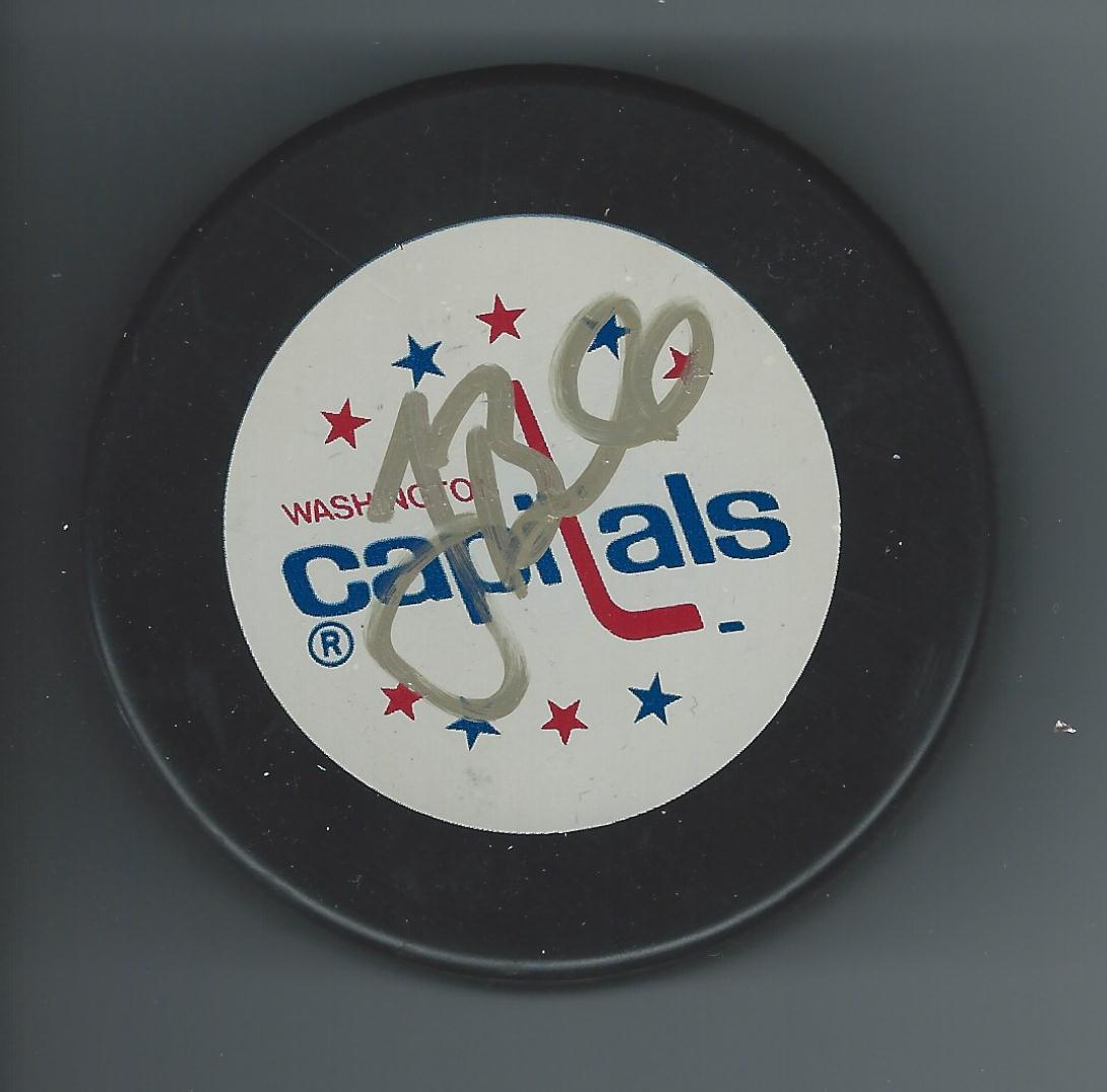 Jim BEDARD Signed WASHINGTON CAPITALS Puck