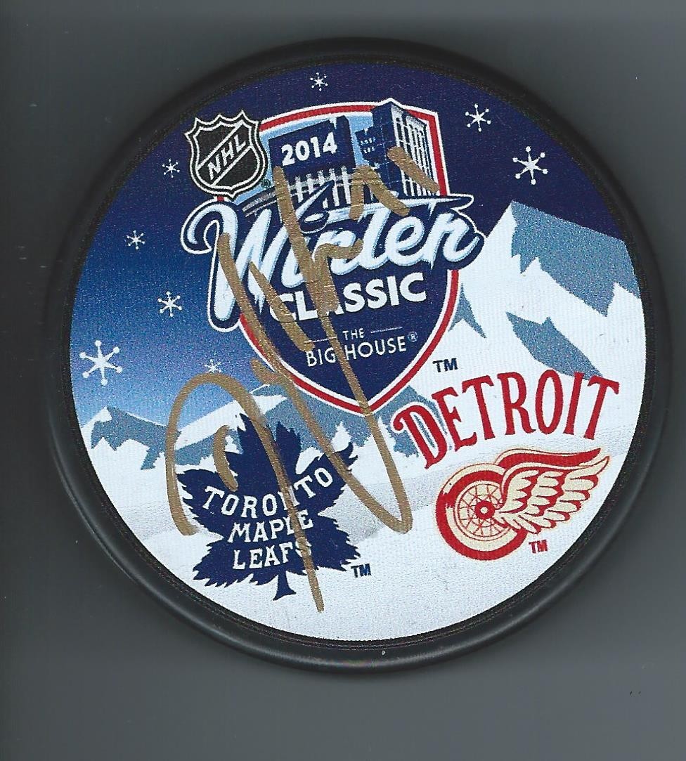 David CLARKSON Signed Toronto Maple Leafs 2014 WINTER CLASSIC Puck