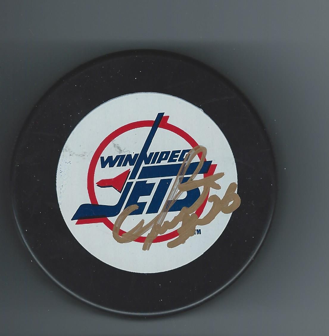 Sergei KHARIN Signed WINNIPEG JETS Puck