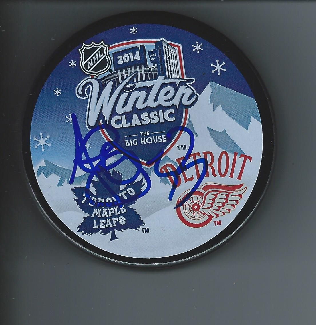AL IAFRATE SIGNED TORONTO MAPLE LEAFS 2014 WINTER CLASSIC PUCK COLLECTIBLE MEMORABILIA