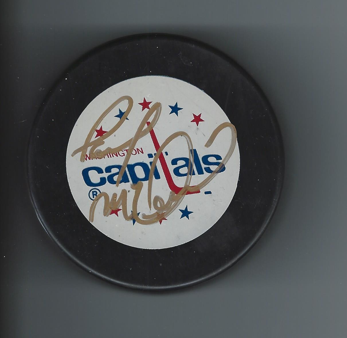 Paul MacDERMID Signed WASHINGTON CAPITALS Puck