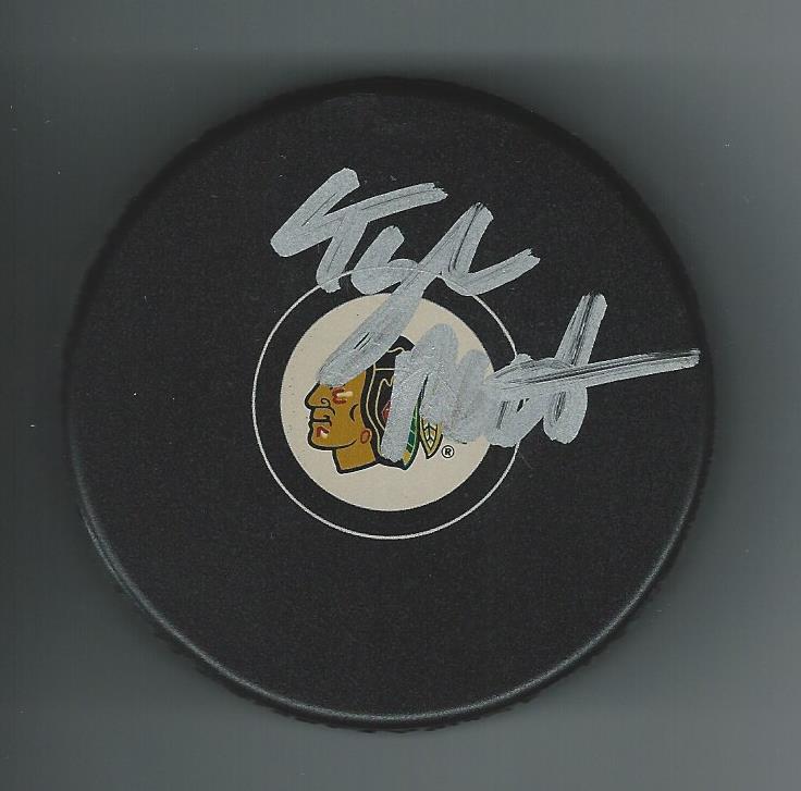 Tyler MOTTE SIGNED Chicago BLACKHAWKS Puck