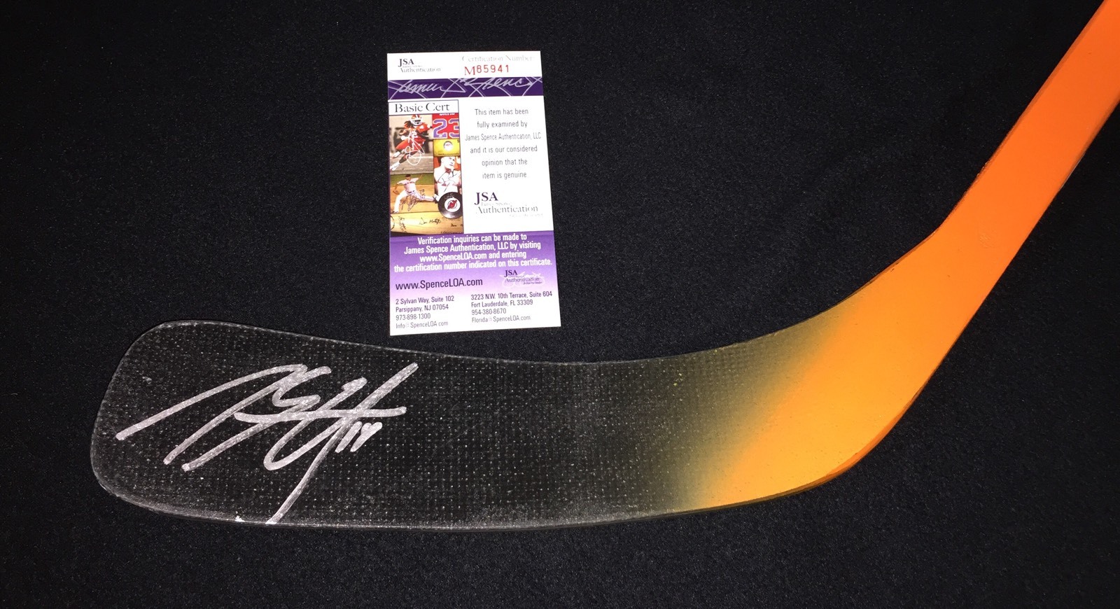 Marc Staal Signed Detroit Red Wings Full Size Stick JSA COA New York Rangers