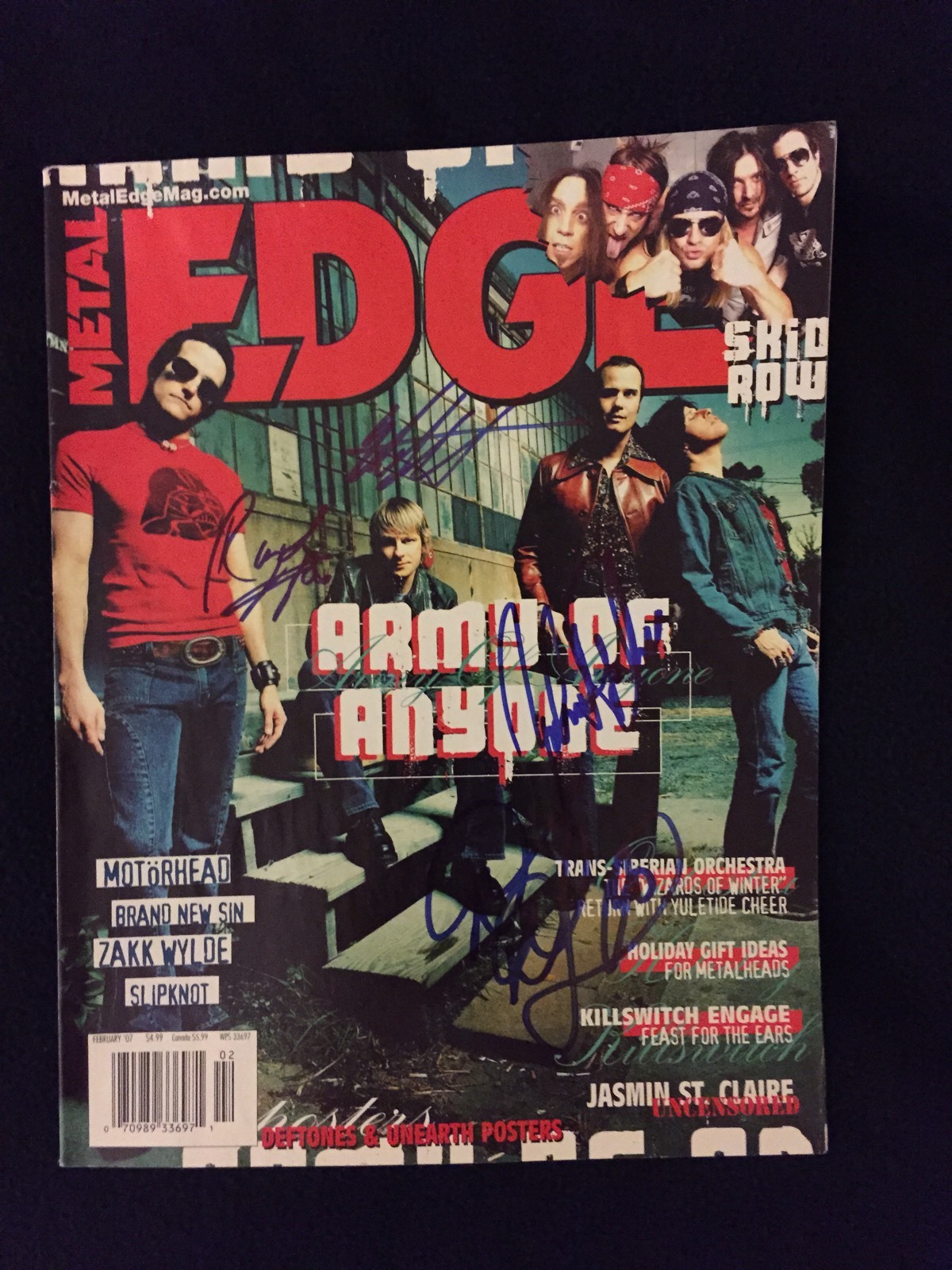 Army Of Anyone Signed Edge Magazine