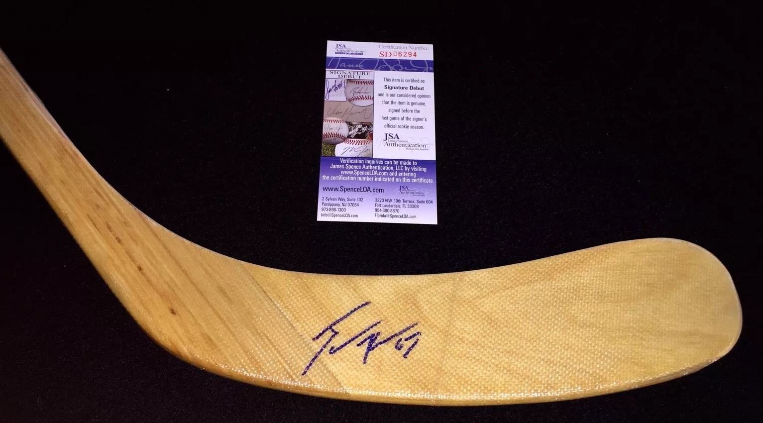 TANNER KERO SIGNED DALLAS STARS FULL SIZE STICK JSA COA COLLECTIBLE MEMORABILIA
