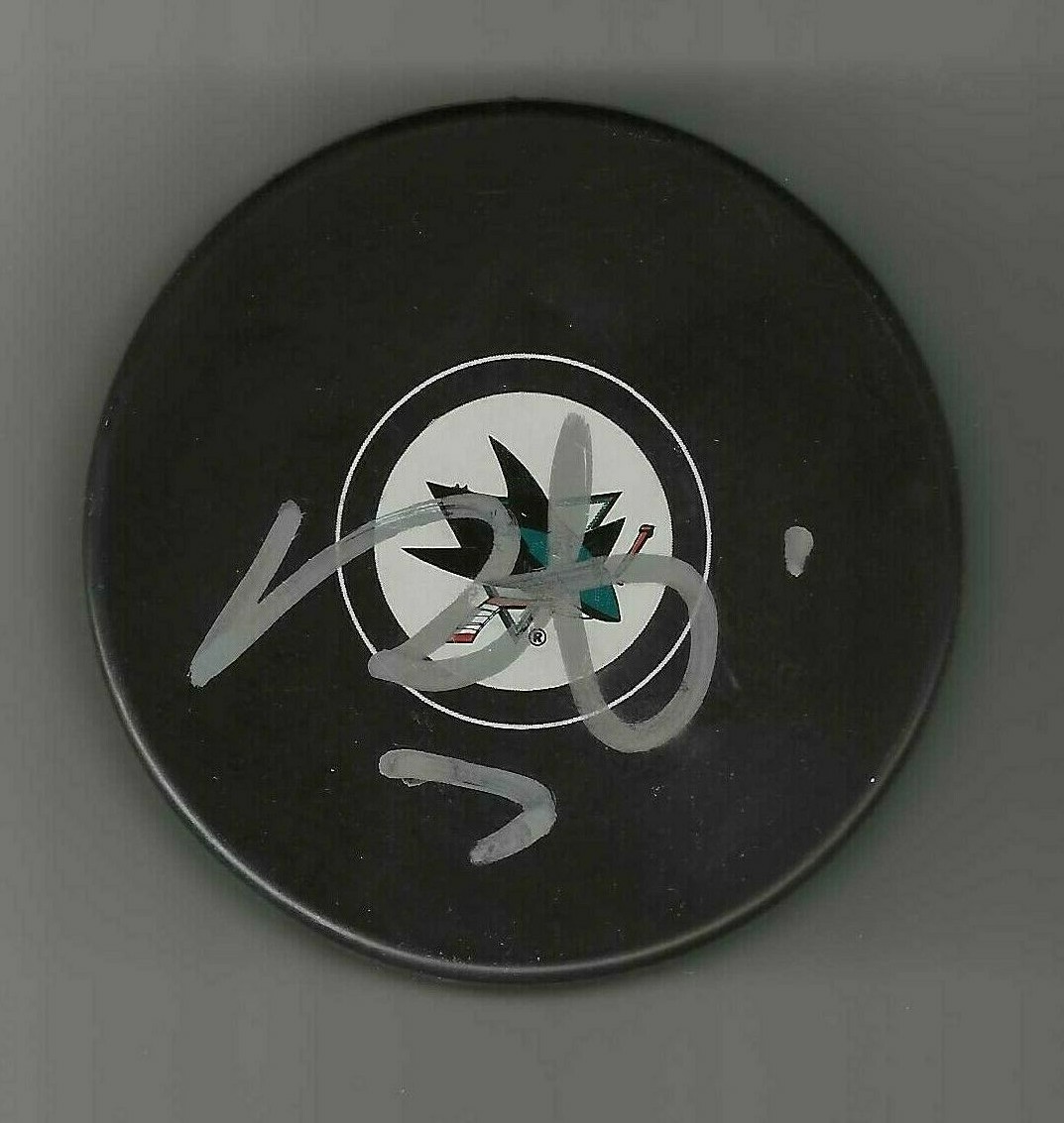 Paul Martin Signed San Jose Sharks Puck