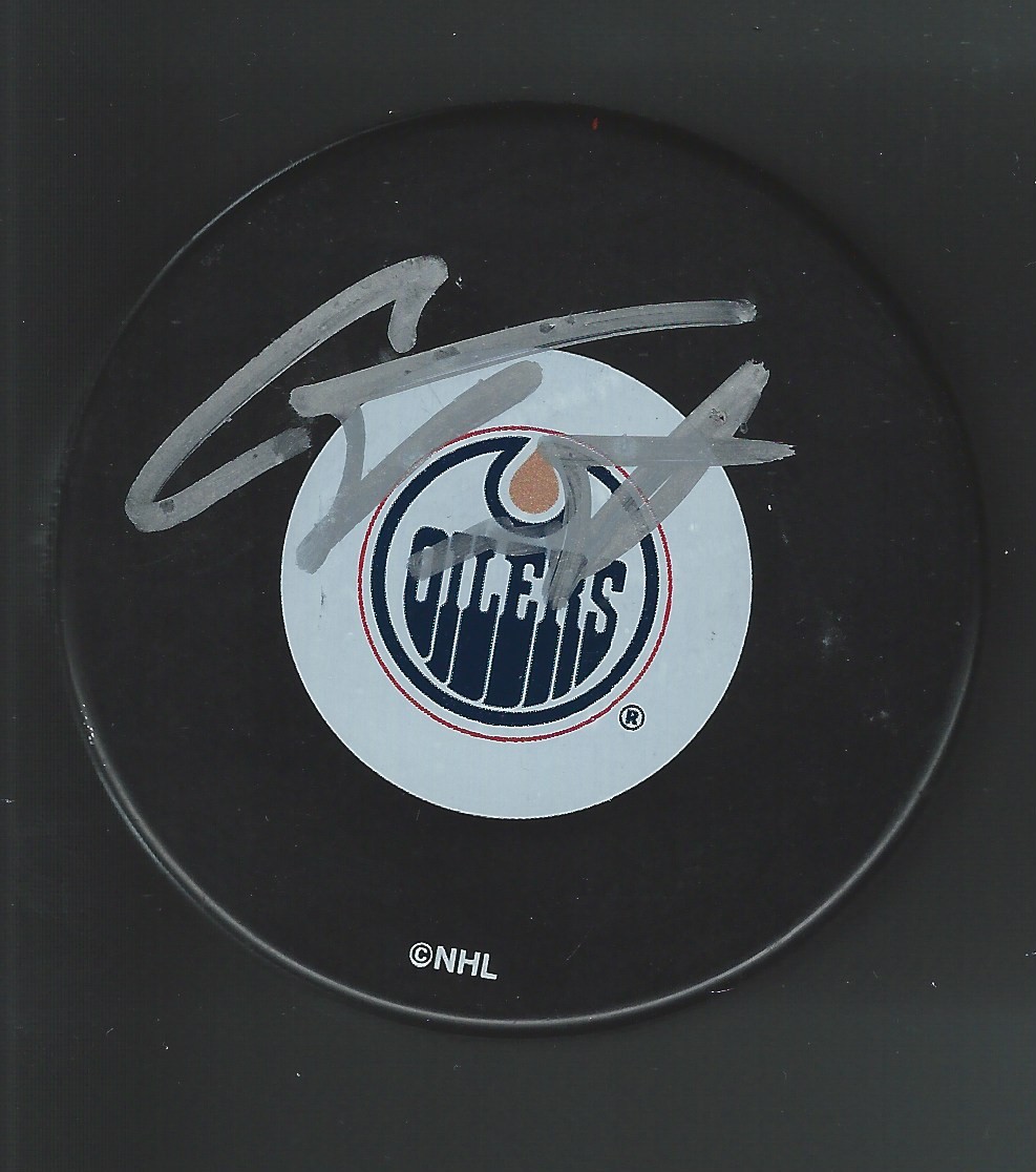 Cam Talbot Signed Edmonton Oilers Puck