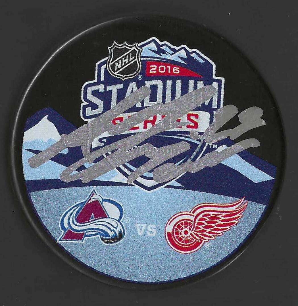 Andreas Martinsen Signed Colorado Avalanche 2016 Stadium Series Puck