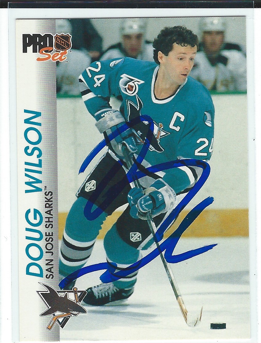 Doug Wilson Signed 1992/93 Pro Set Card #165