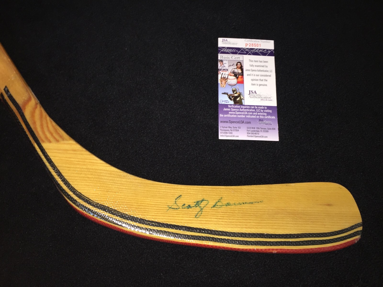 SCOTTY BOWMAN SIGNED DETROIT RED WINGS STICK JSA AUTHENTICATED COLLECTIBLE MEMORABILIA