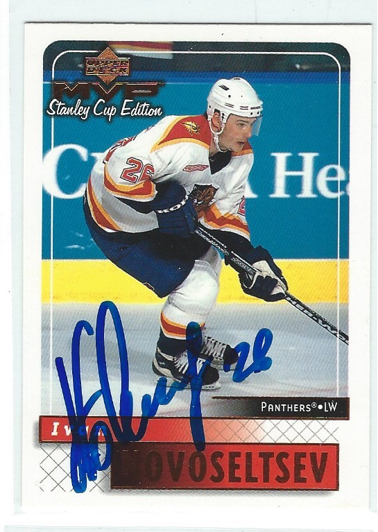 Ivan Novoseltsev Signed 1999/00 Upper Deck MVP Stanley Cup Edition Card #80