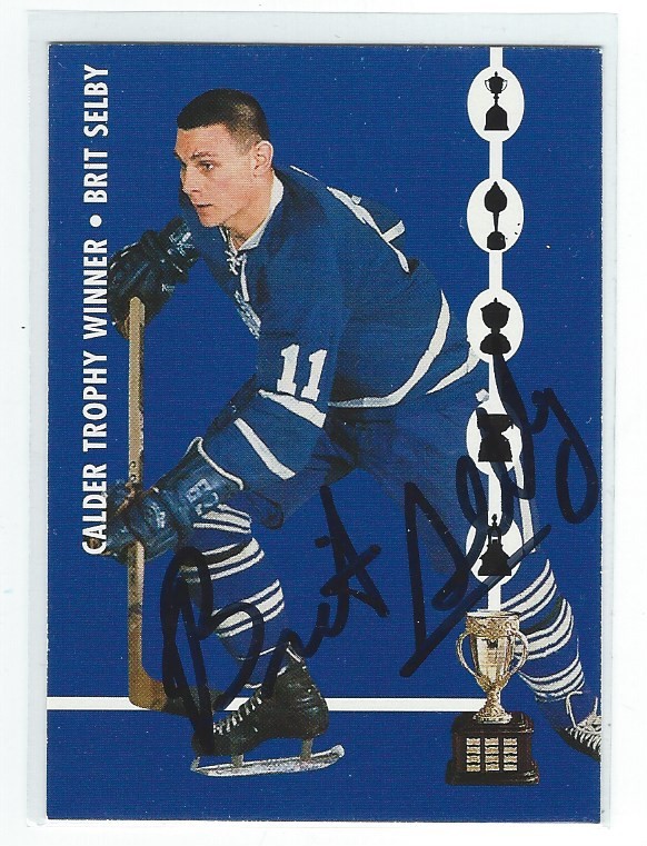 Brit Selby Signed 1995 Parkhurst Card #132