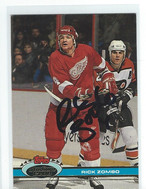 Rick Zombo Signed 1991/92 Topps Stadium Club Card #32