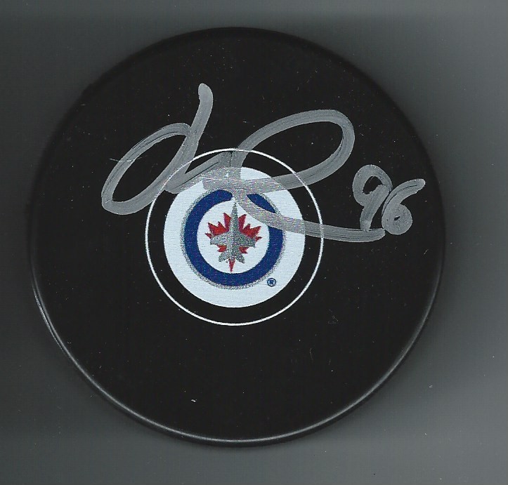 Jack Roslovic Signed Winnipeg Jets Puck