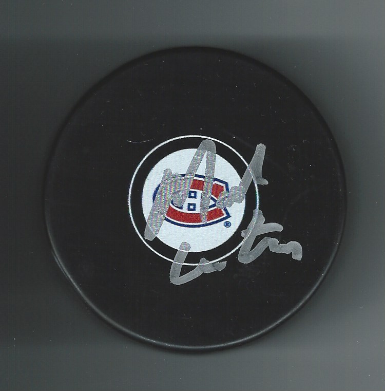 Mark Hunter Signed Montreal Canadiens Puck