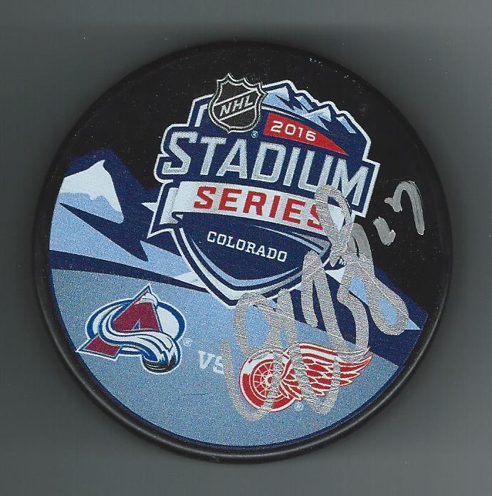 Darren McCarty Signed Detroit Red Wings Stadium Series Puck