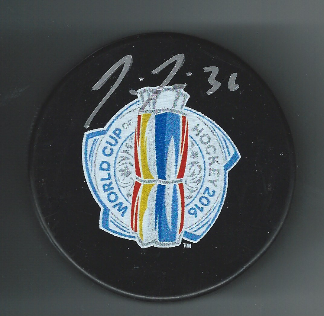 Jussi Jokinen Signed 2016 World Cup of Hockey Puck Los Angeles Kings Finland