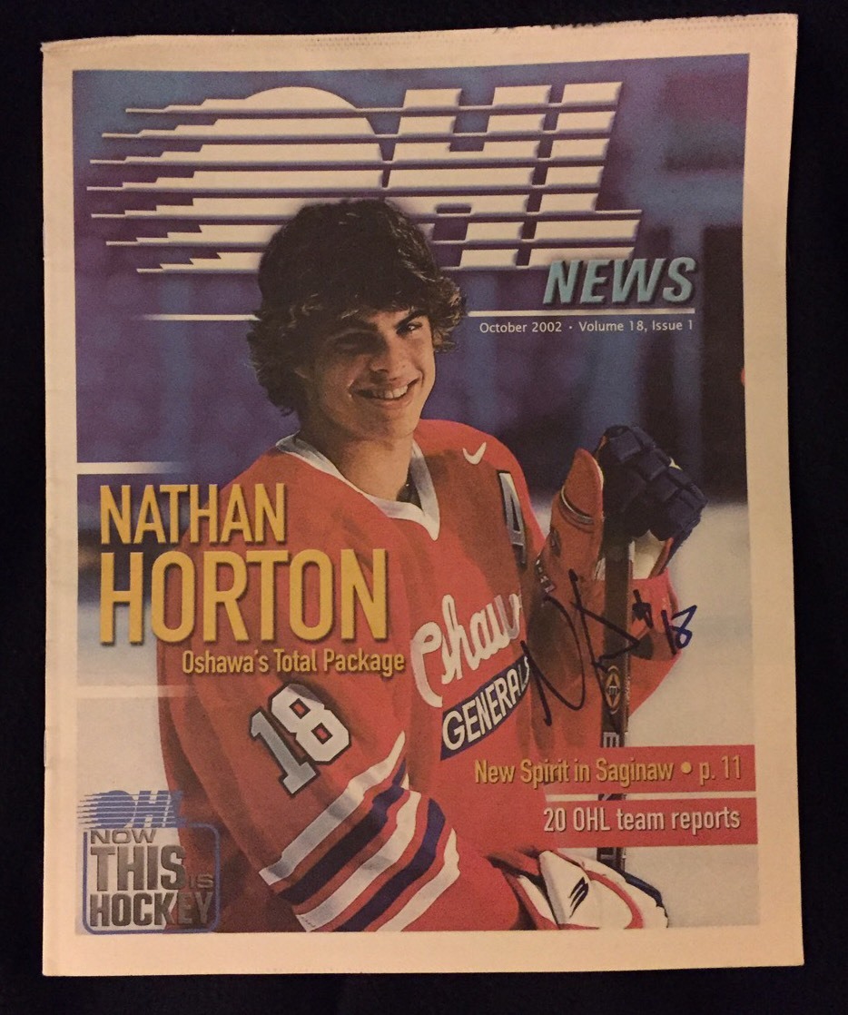 Nathan Horton Signed OHL News Magazine Oshawa Generals Boston Bruins