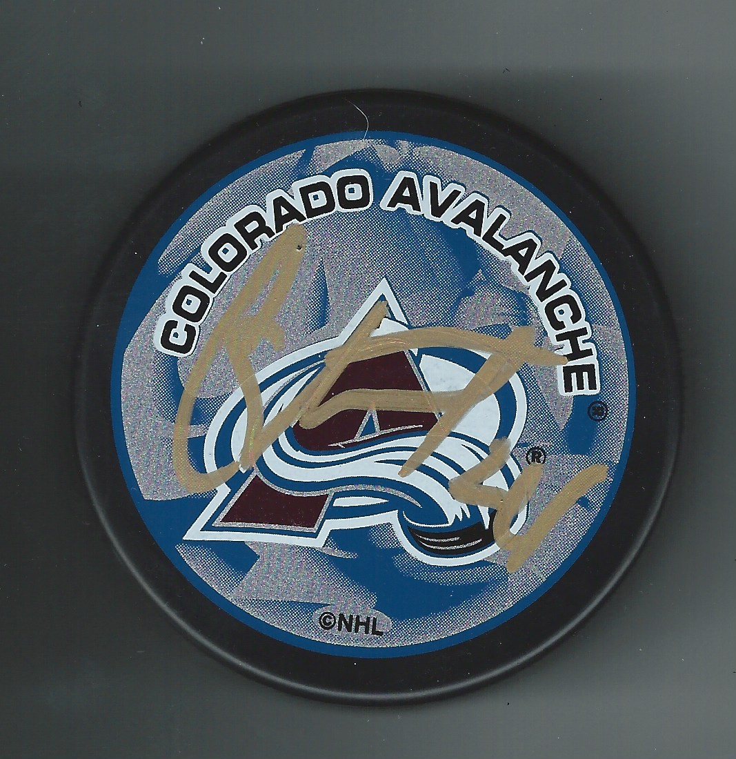 Chris Stewart Signed Colorado Avalanche Souvenir Puck