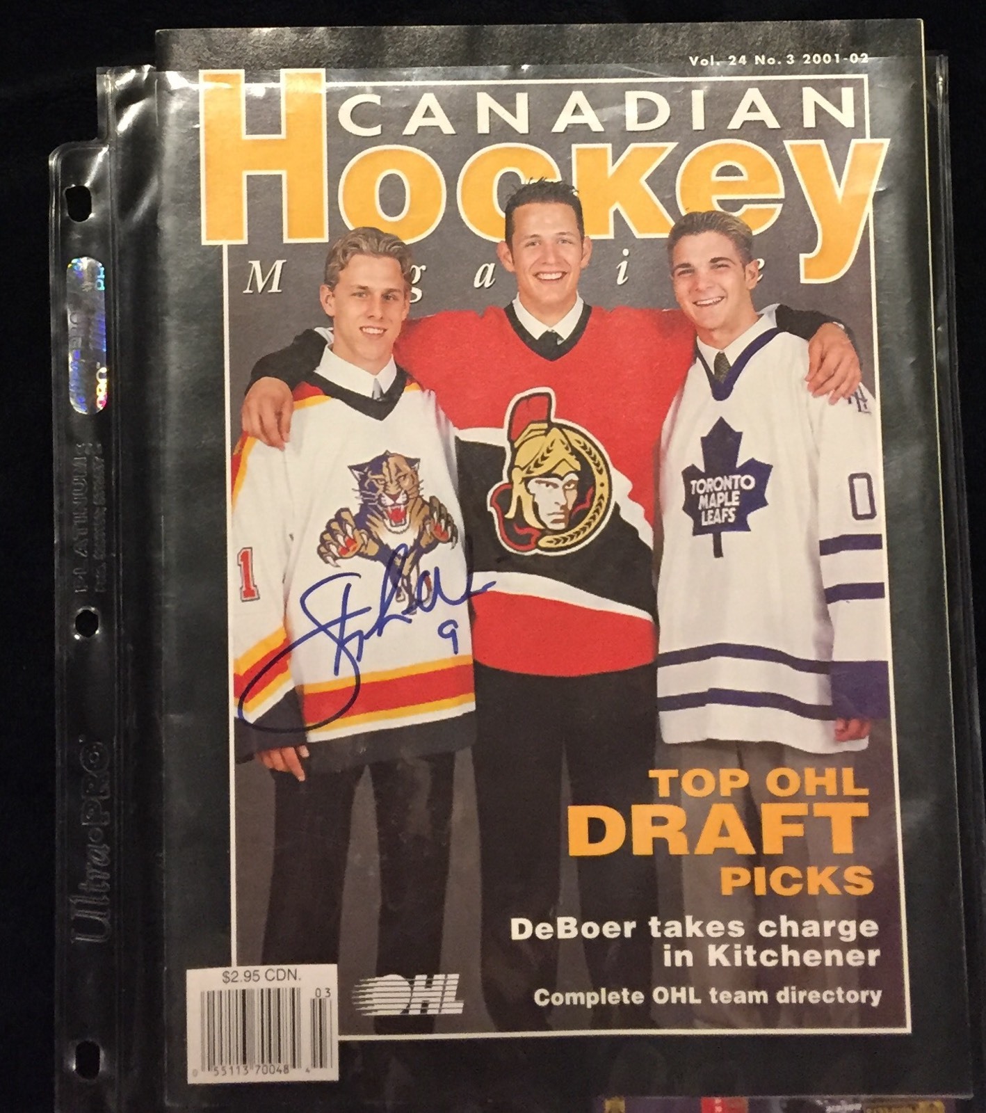 STEPHEN WEISS SIGNED CANADIAN HOCKEY MAGAZINE COLLECTIBLE MEMORABILIA