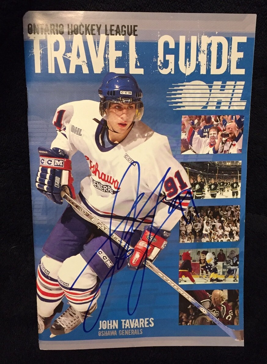 John Tavares Signed OHL Travel Guide Oshawa Generals Toronto Maple Leafs