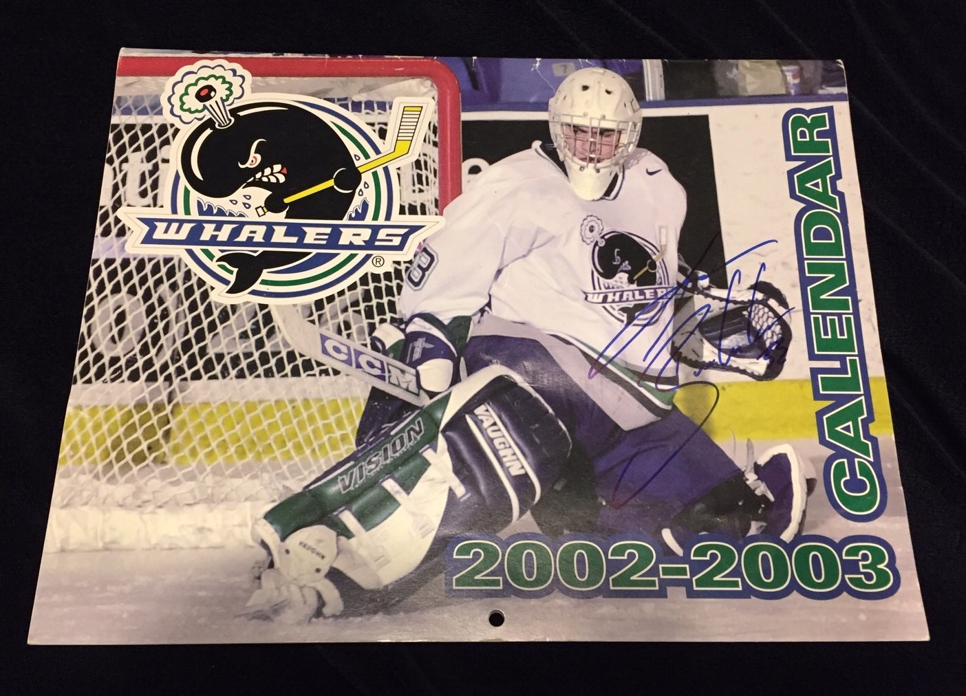 Jason Bacashihua Signed Plymouth Whalers Calendar St Louis Blues Dallas Stars