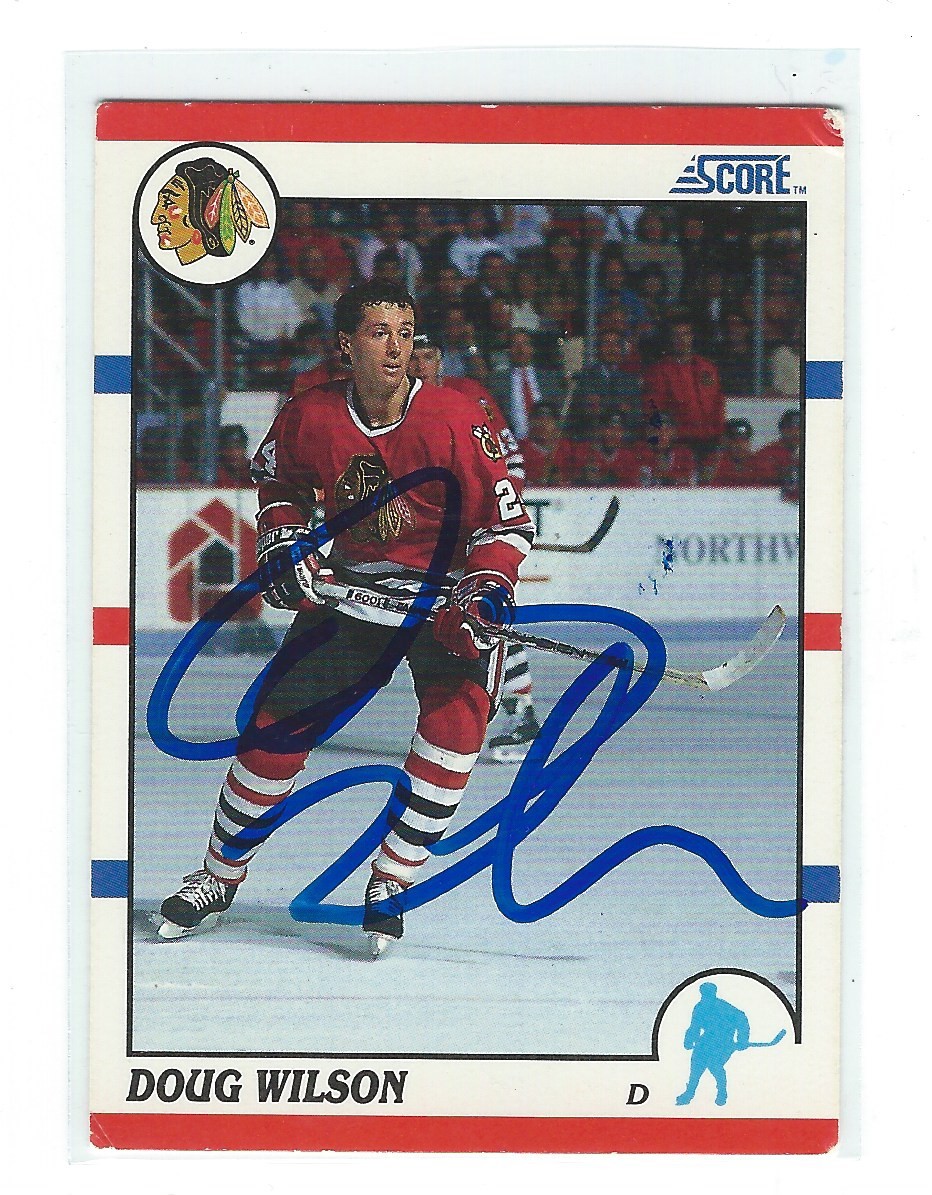 Doug Wilson Signed 1990/91 Score Card #280