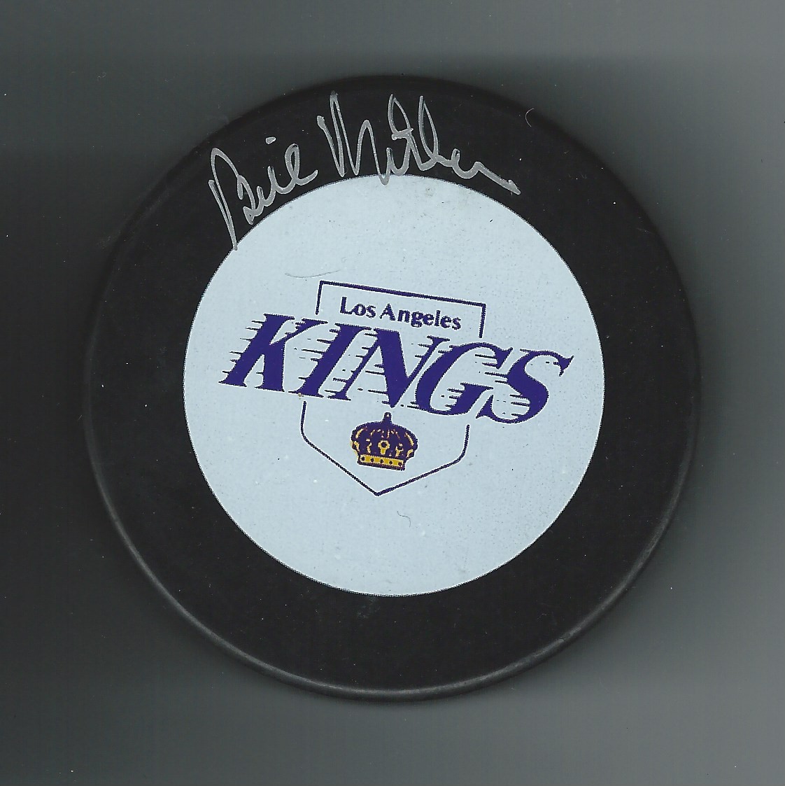 Bill Mikkelson Signed Los Angeles Kings Puck