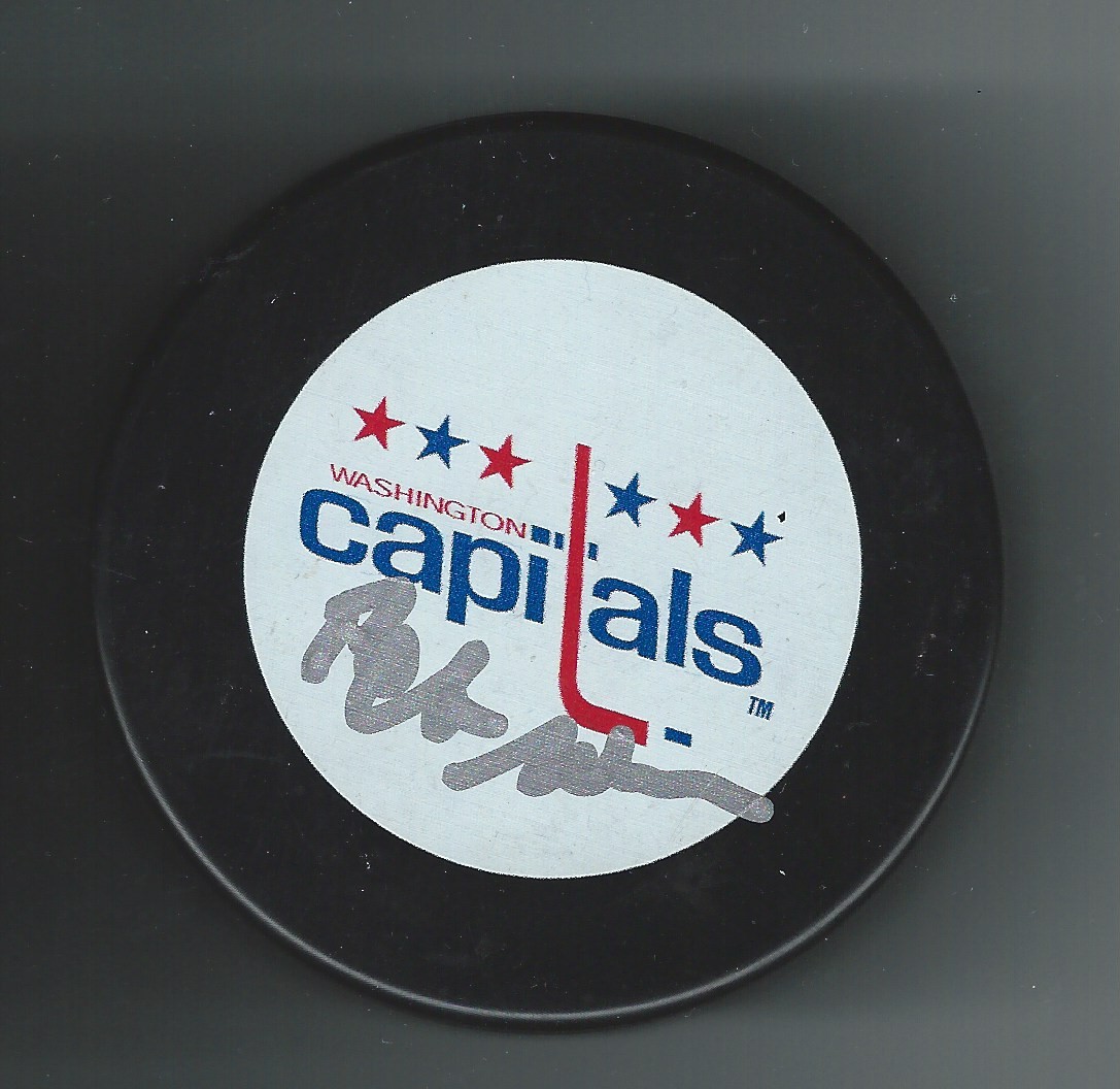 Peter Andersson Signed Washigton Capitals Puck