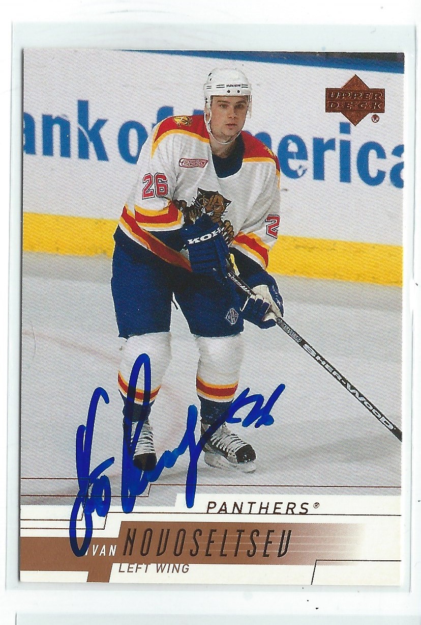 Ivan Novoseltsev Signed 2000/01 Upper Deck Card #79