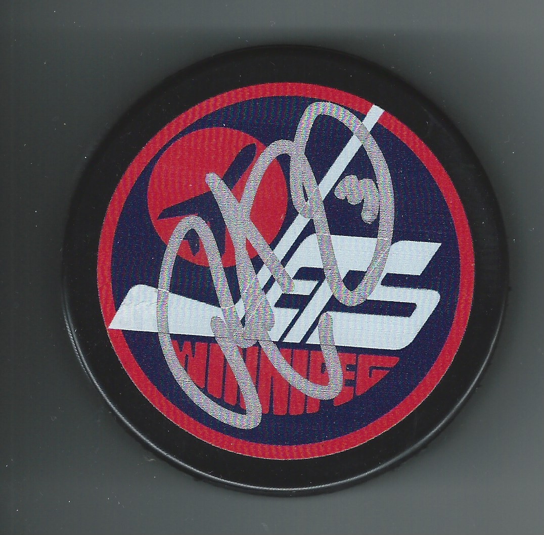 Robert Picard Signed Winnipeg Jets Puck