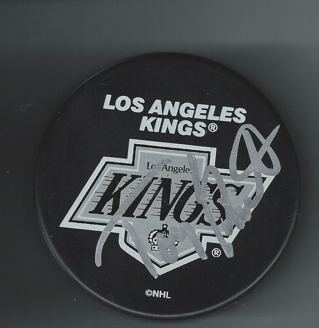 Tony Granato Signed Los Angeles Kings Puck