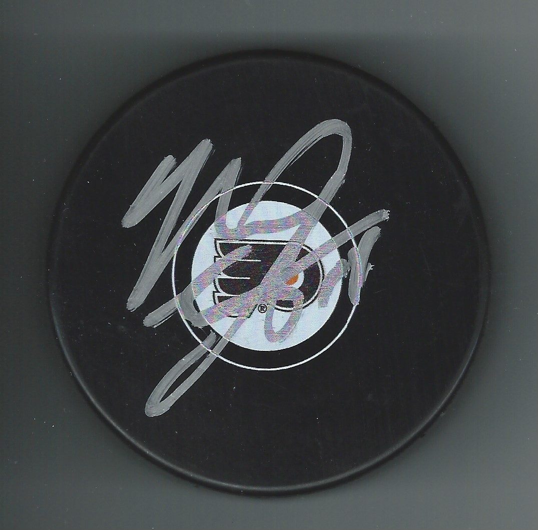 Mark Eaton Signed Philadelphia Flyers Puck