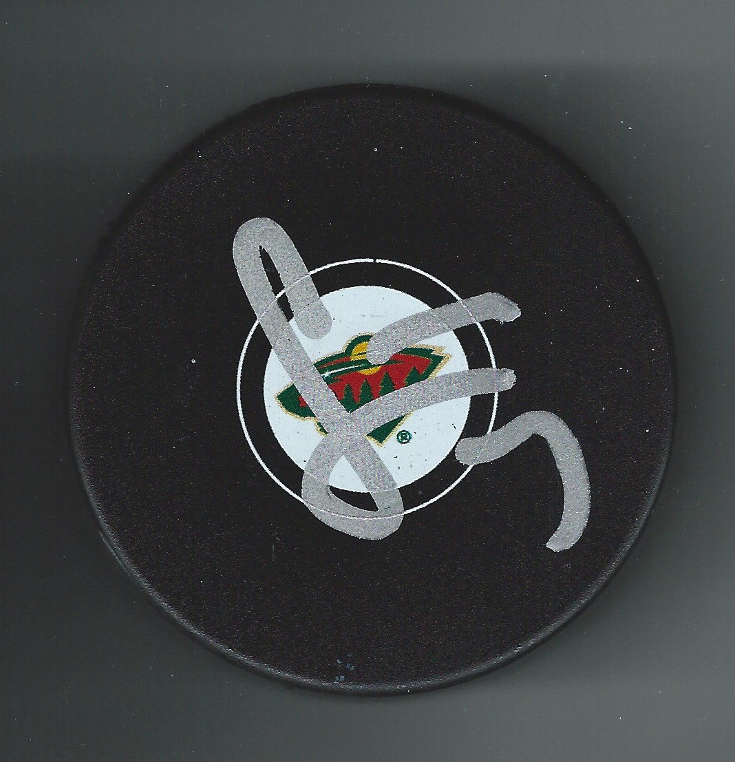 Chris Stewart Signed Minnesota Wild Puck