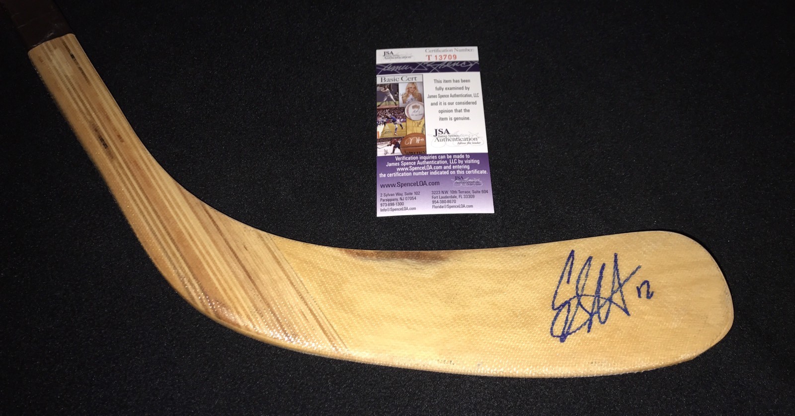 Eric Staal Signed Montreal Canadiens Full Size Stick JSA COA Carolina Hurricanes