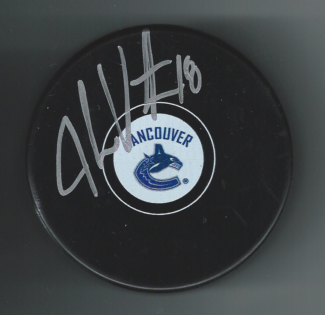 Jake Virtanen Signed Vancouver Canucks Puck