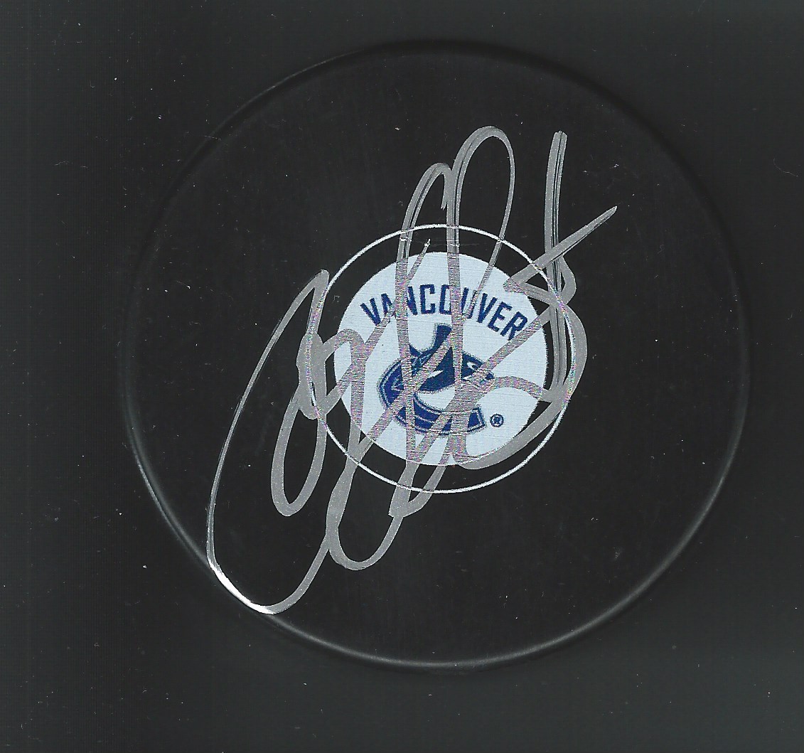 Alexander Burmistrov Signed Vancouver Canucks Puck