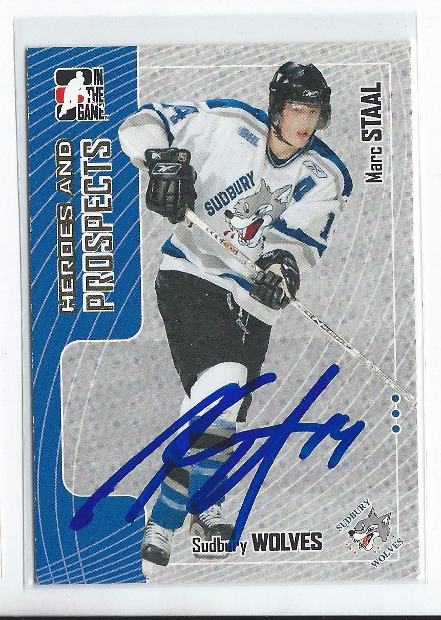 Marc Staal Signed 2005/06 Heroes and Prospects Card #125