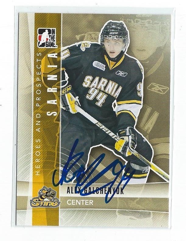 Alex Galchenyuk Signed 2011/12 Heroes and Prospects Card #11