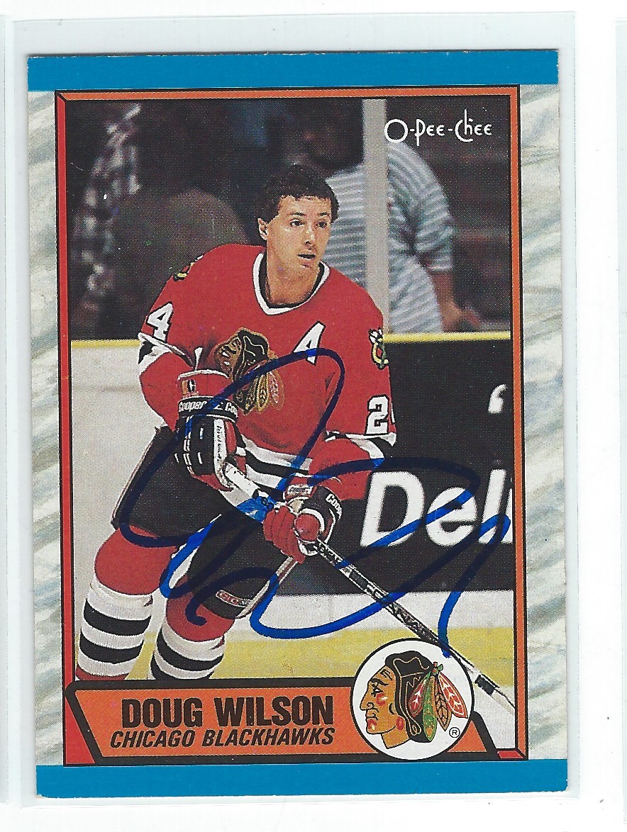 Doug Wilson Signed 1989/90 O-Pee-Chee Card #112