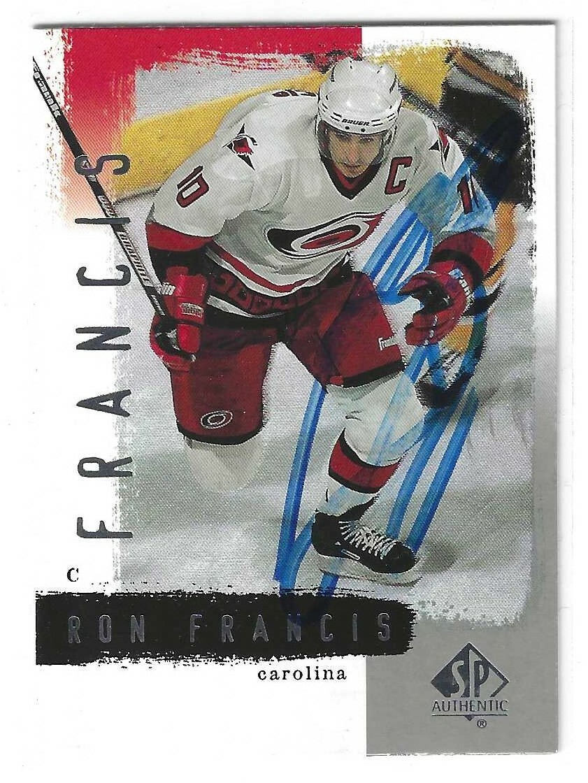 Ron Francis Signed 2000/01 Upper Deck Card #16 Seattle Kraken