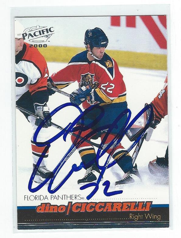 Dino Ciccarelli Signed 1999/00 Pacific Card #171