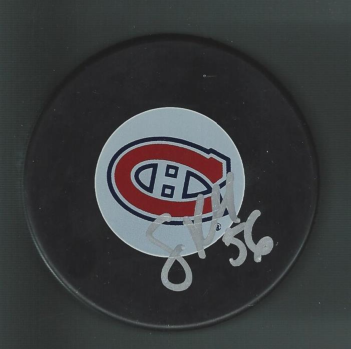 Stephane Robidas Signed Montreal Canadiens Puck
