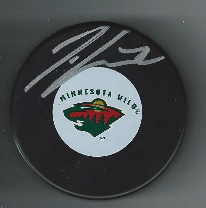 Tyler Cuma Signed Minnesota Wild Puck