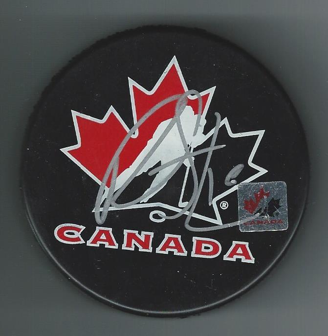 Ryan Strome Signed Team Canada Puck