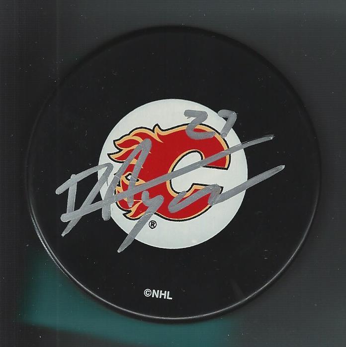 Daniel Ryder Signed Calgary Flames Puck