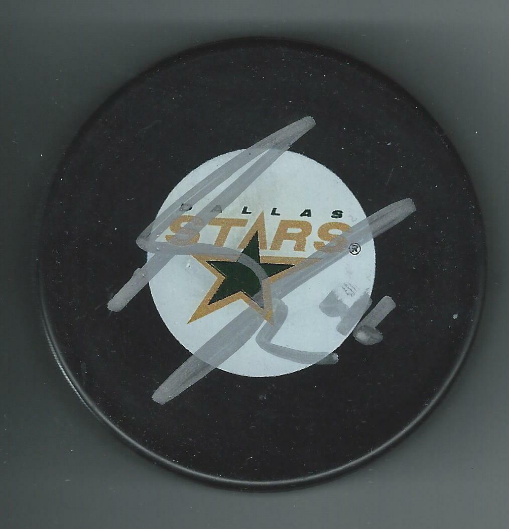 Scott Glennie Signed Dallas Stars Puck